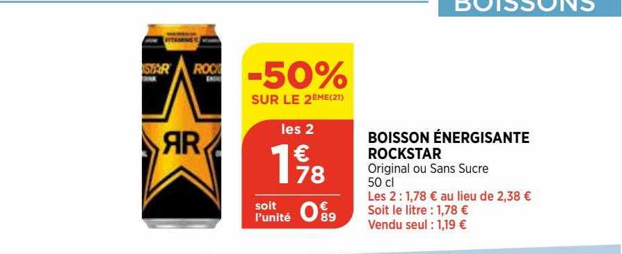 Boisson énergisante Rockstar