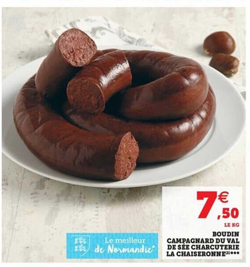 boudin campagnard du val de sée charcuterie la chaiseronne