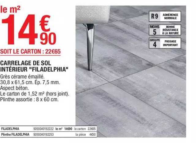 Carrelage De Sol Intérieur "filadelphia"
