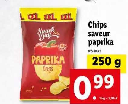 chips saveur paprika snack day