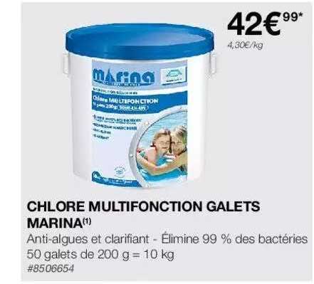 chlore multifonction galets marina