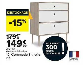 commode 3 tiroirs ito