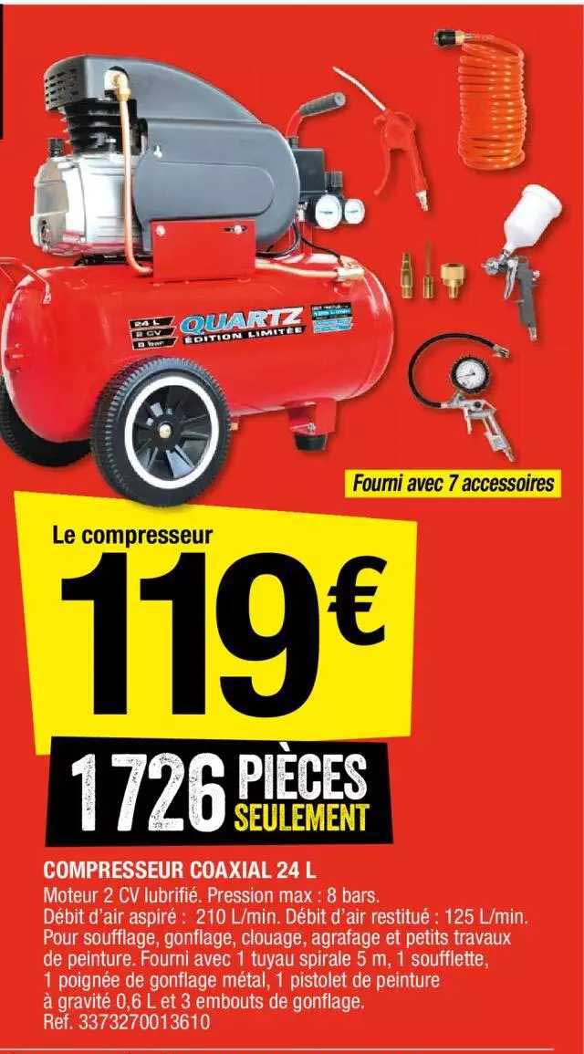 compresseur coaxial 24 l
