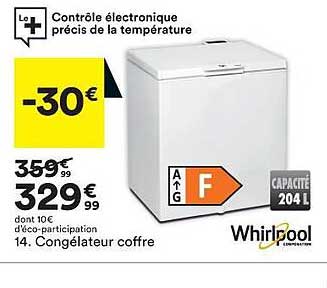 congélateur coffre whirpool