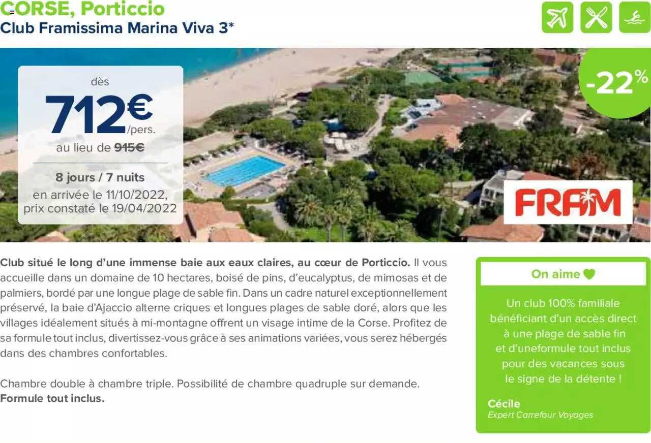 corse, porticcio : club framissima marina viva 3*