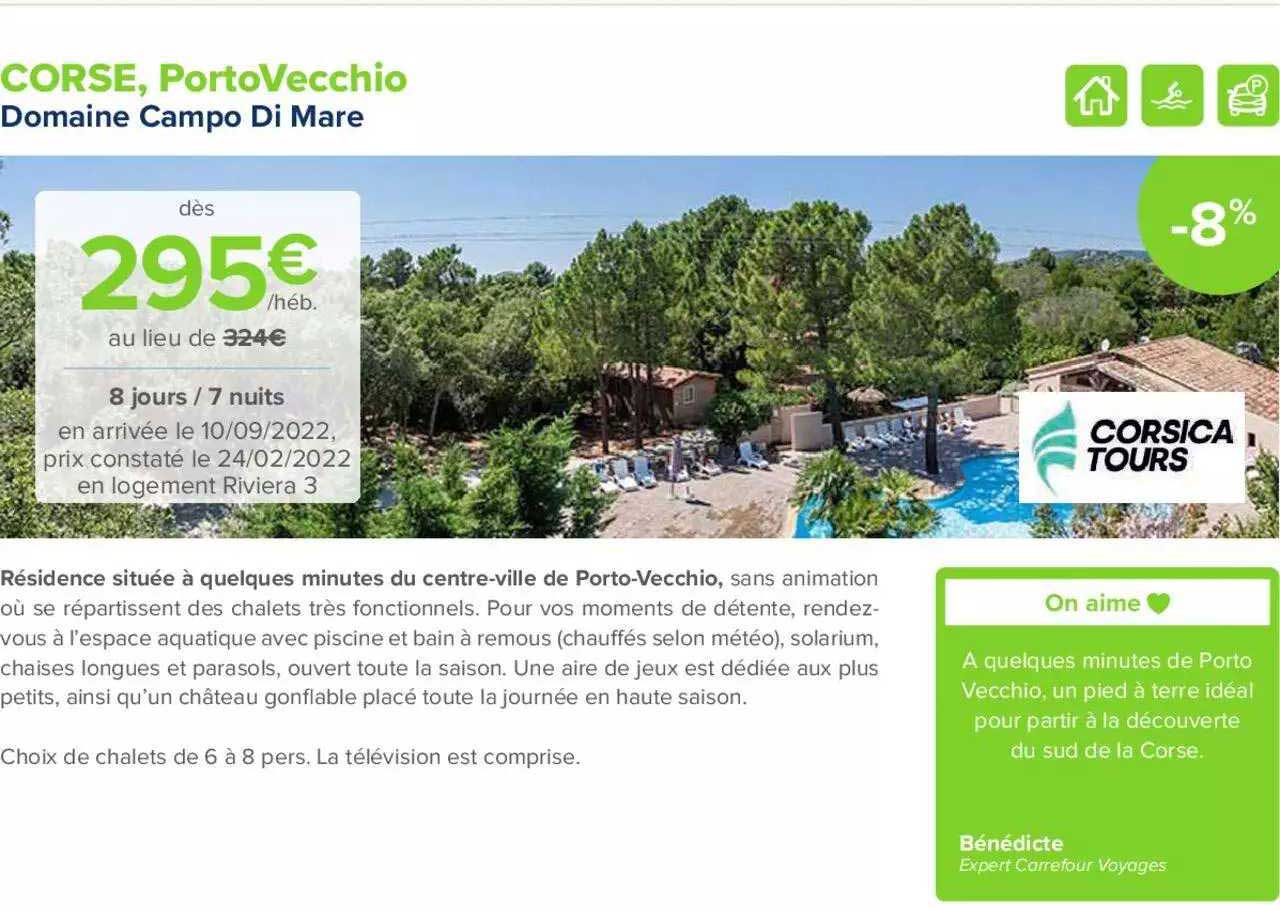 Corse, PortoVecchio : Domaine Campo Di Mare