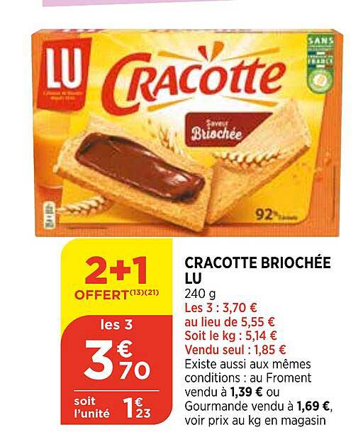 cracotte briochée lu