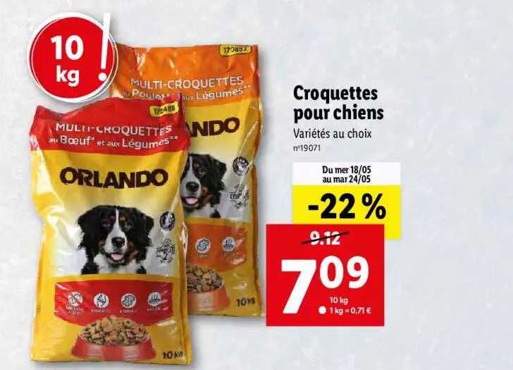 croquettes pour chiens orlando