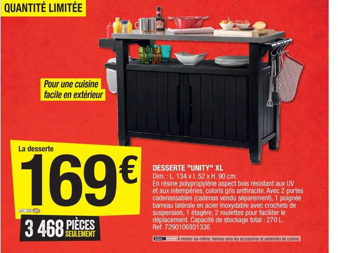 desserte '"unity" xl