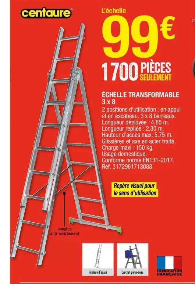 échelle Transformable 3 X 8