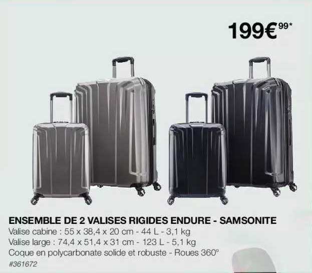 Ensemble De 2 Valises Rigides Endure - Samsonite