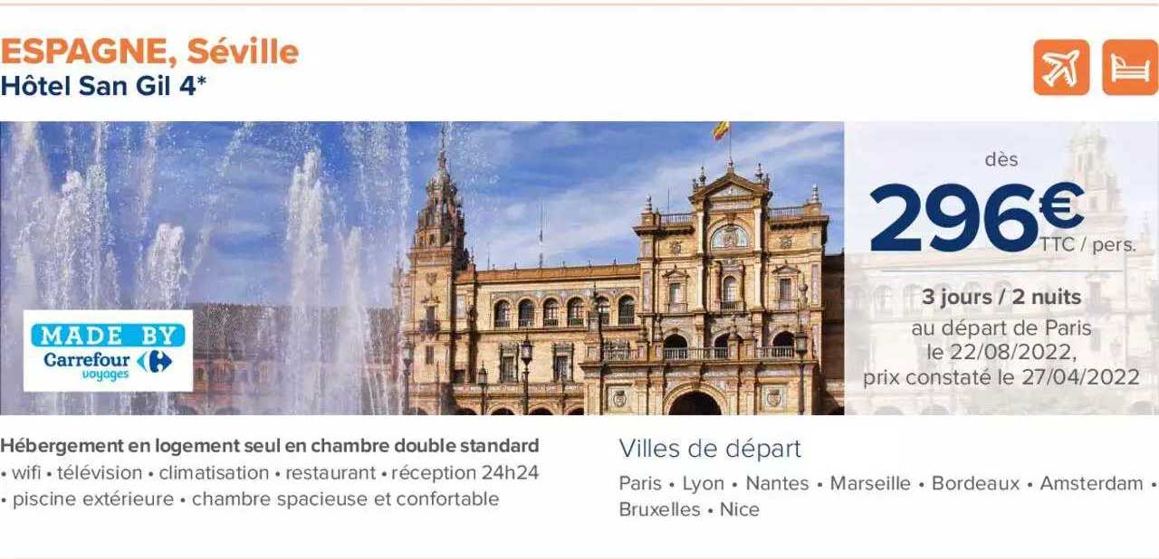 Espagne, Séville : Hôtel San Gil 4*