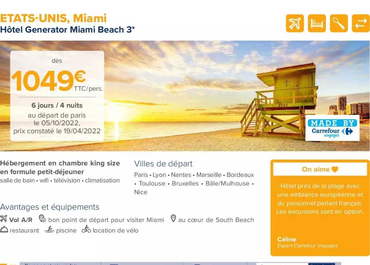 etats-unis, miami : hôtel generator miami beach 3*