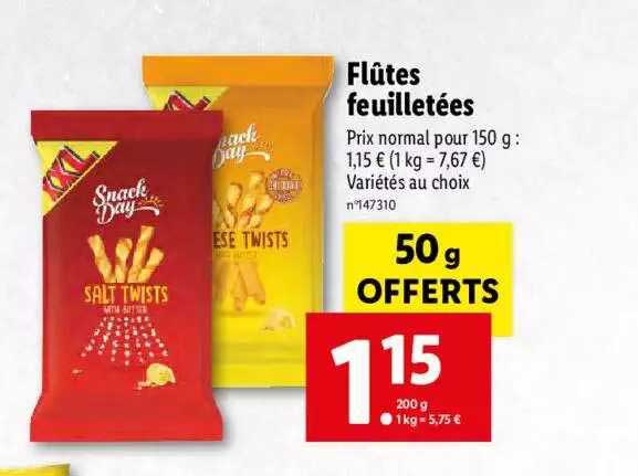 flûtes feuilletées snack day