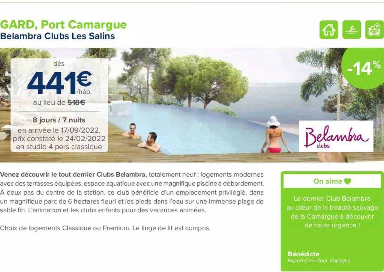 gard, port camargue : belambra clubs les salins