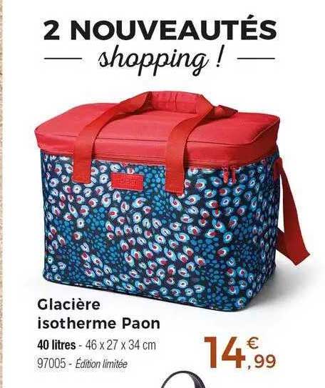 Glacière Isotherme Paon