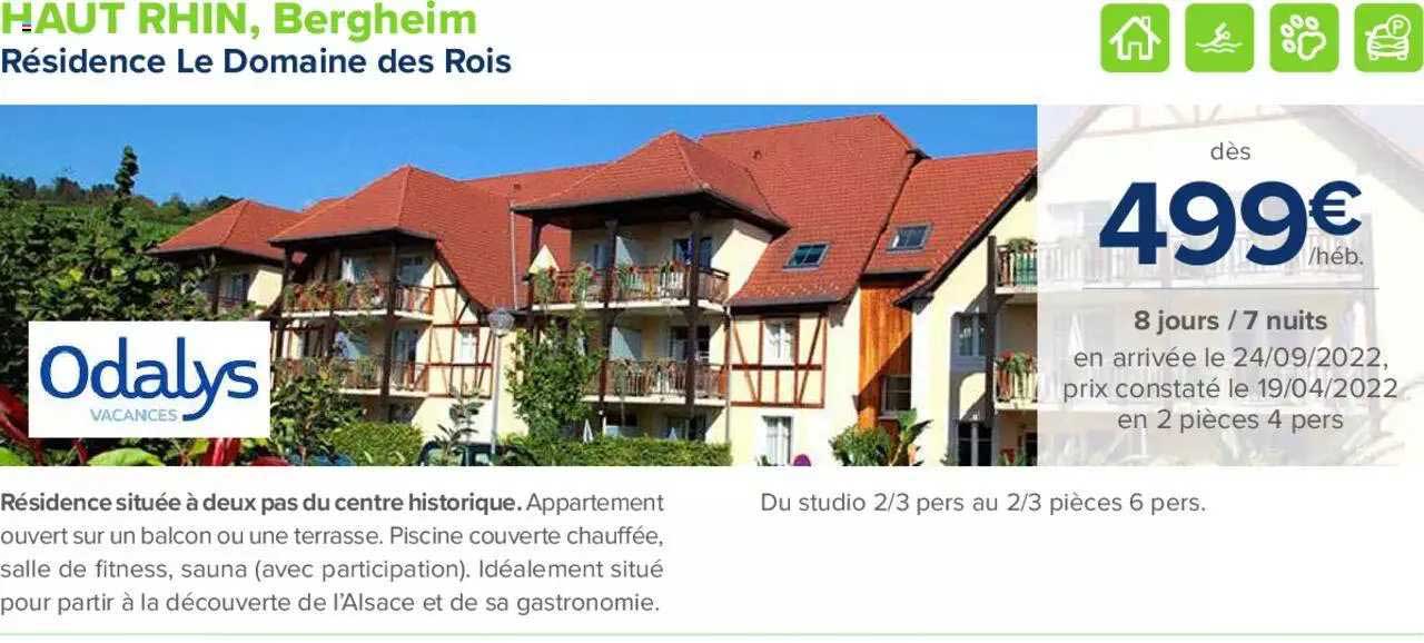 haut rhin, bergheim : résidence le domaine des rois