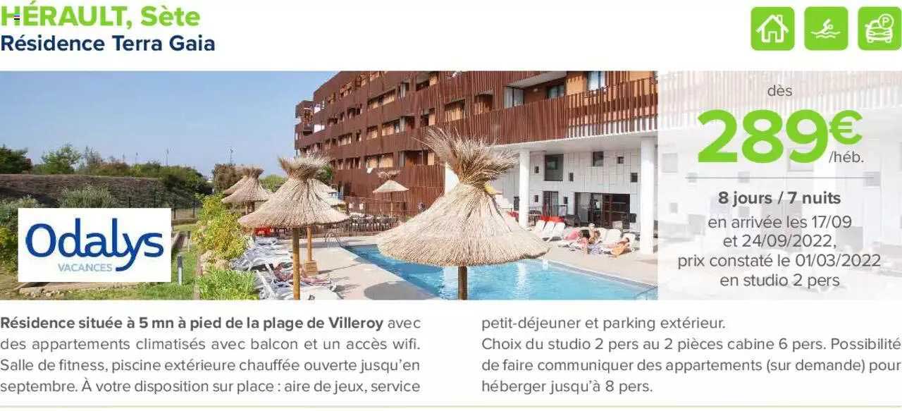 hérault, sète : résidence terra gaia