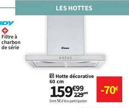 hotte décorative 60 cm candy