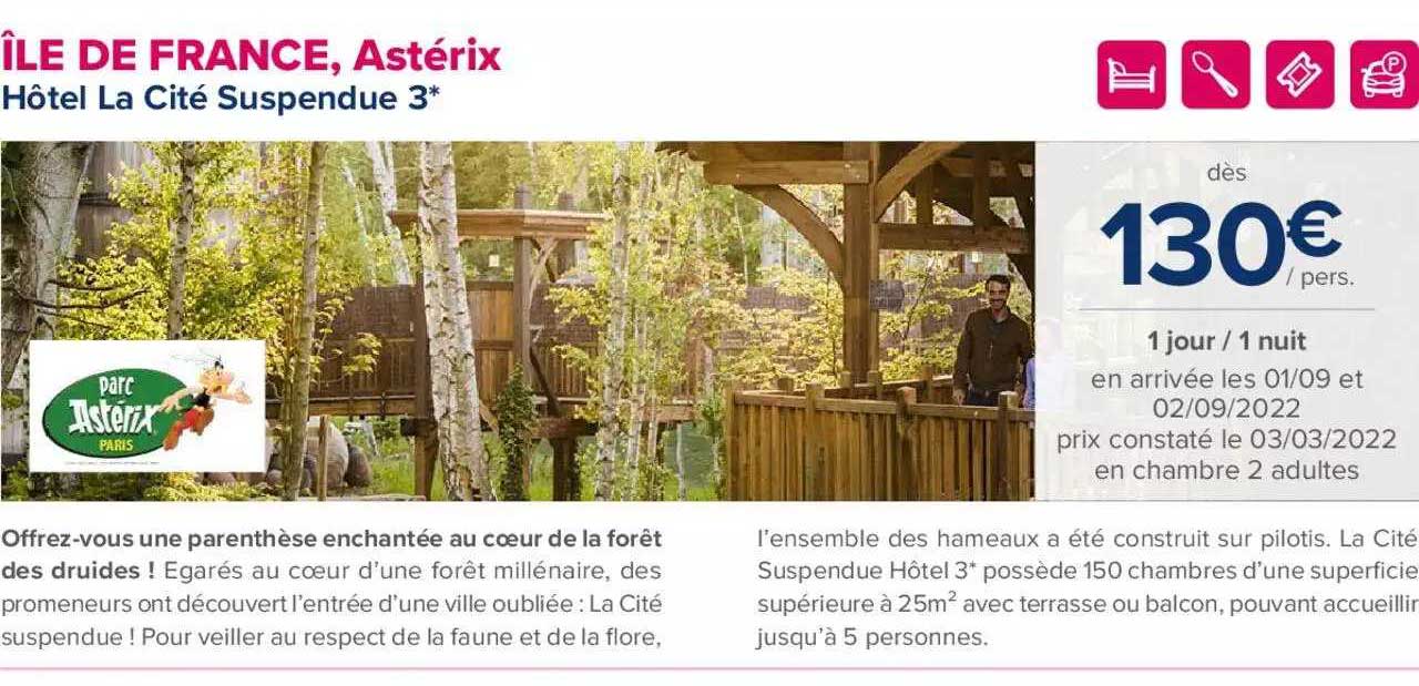île de france, astérix : hôtel la cité suspendue 3*