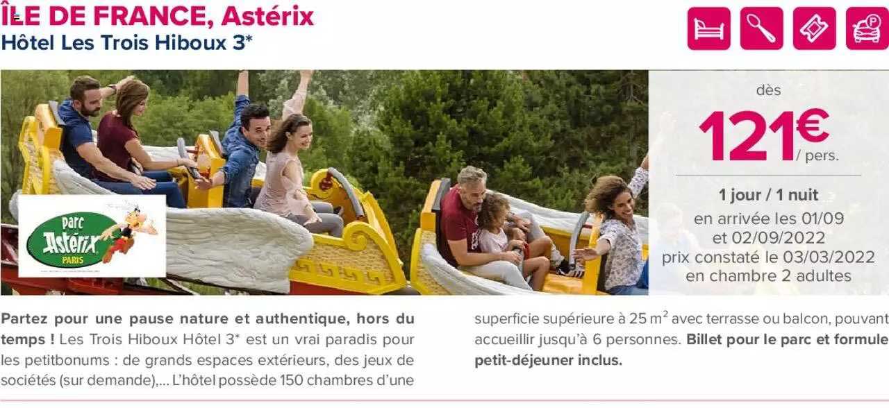 île de france, astérix : hôtel les trois hiboux 3*