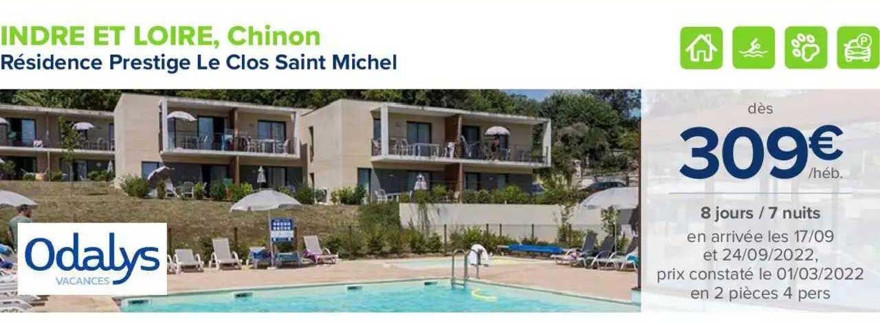 indre et loire, chinon : résidence prestige le clos saint michel