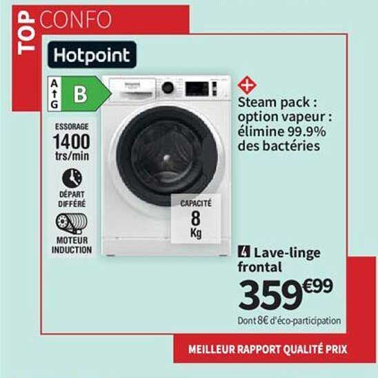 lave-linge frontal hotpoint