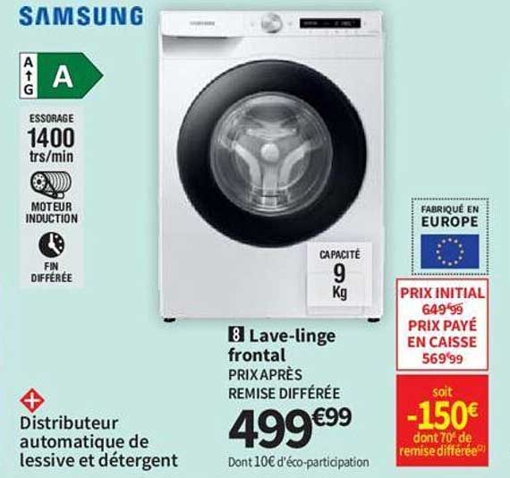 lave-linge frontal samsung