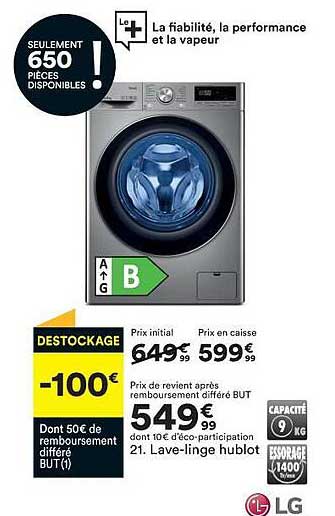 lave-linge hublot lg