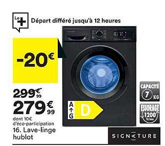 lave-linge hublot signature