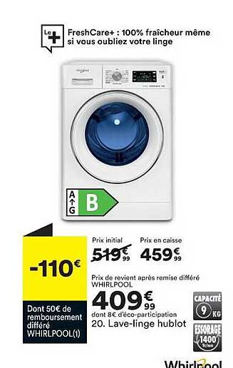 lave-linge hublot whirlpool