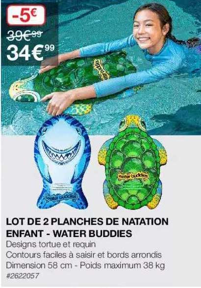 Lot De 2 Planches De Natation Enfant - Water Buddies