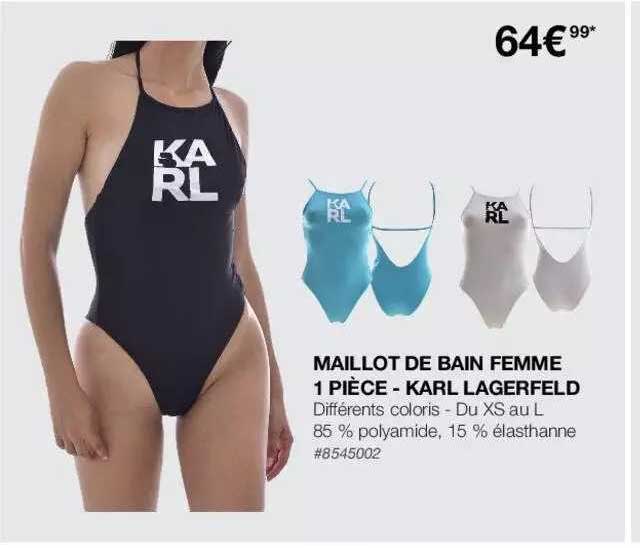 Maillot De Bain Femme 1 Pièce - Karl Lagerfeld