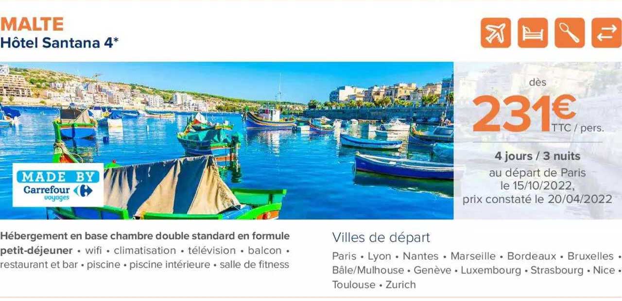 malte : hôtel santana 4*
