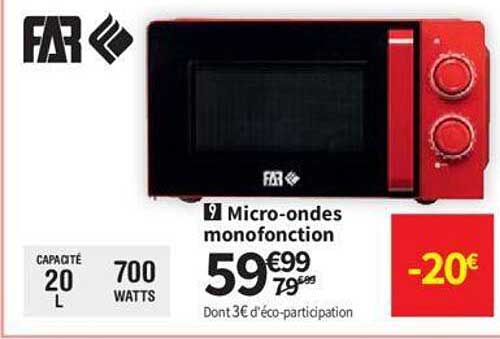 micro-ondes monofonction far