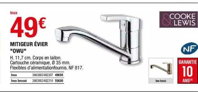 mitigeur évier "owu" cooke&lewis