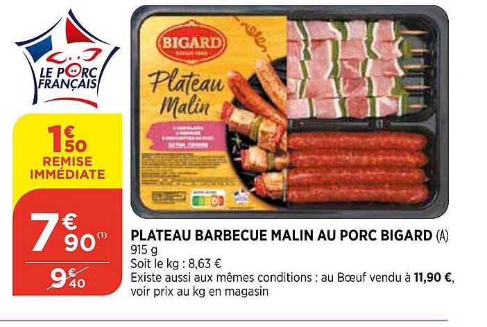 Plateau Barbecue Malin Au Porc Bigard