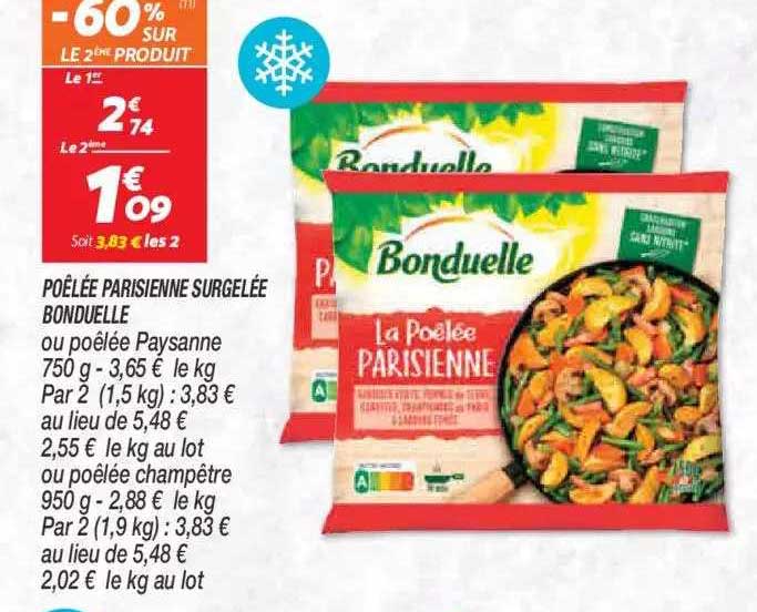 Poêlée Parisienne Surgelée Bonduelle