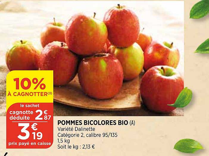 pommes bicolores bio dalinette
