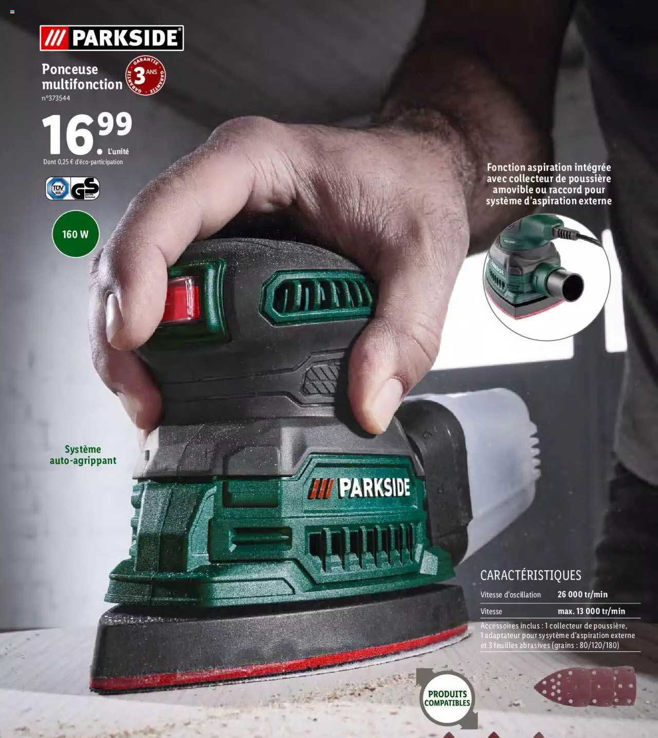 Ponceuse Multifonction Parkside