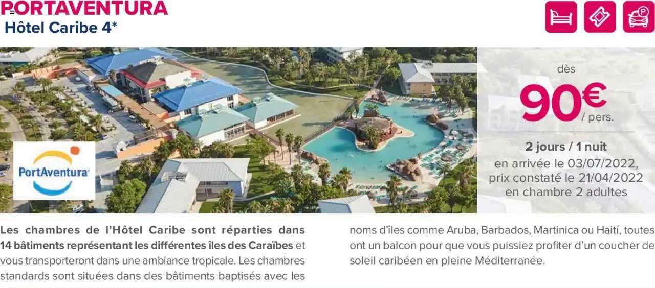 portaventura : hôtel caribe 4*