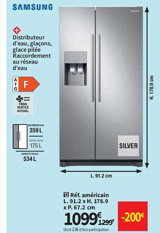 Réfrigérateur Américain Samsung