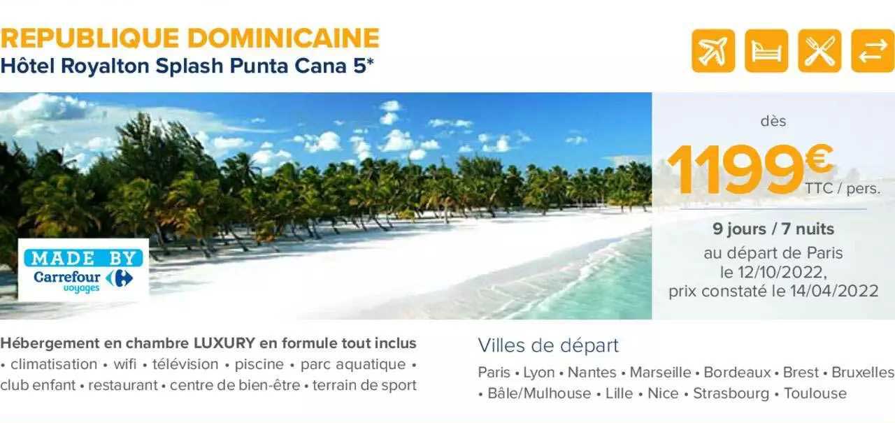 republique dominicaine : hôtel royalton splash punta cana 5*