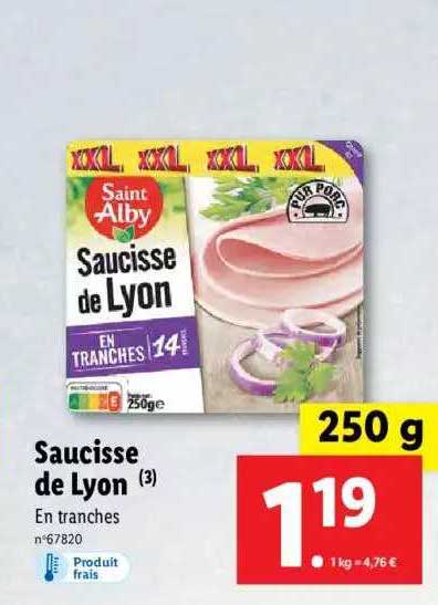 Saucisse De Lyon Saint Alby
