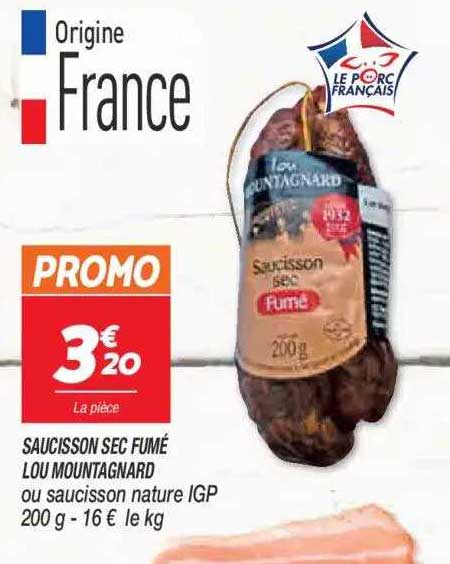 Saucisson Sec Fumé Lou Mountagnard