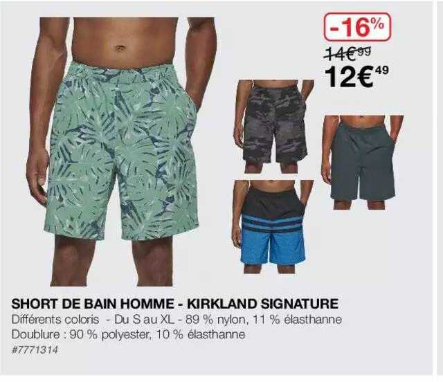 Short De Bain Homme - Kirkland Signature