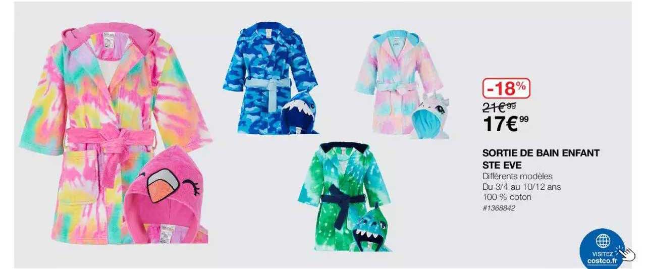 sortie de bain enfant ste eve