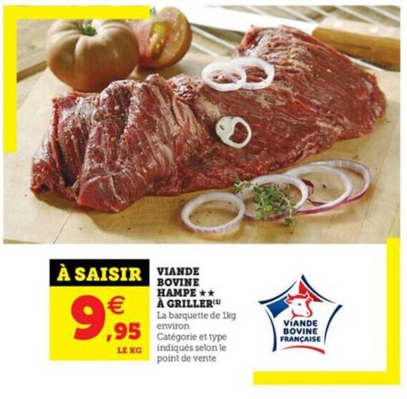 Viande Bovine Hampe à Griller