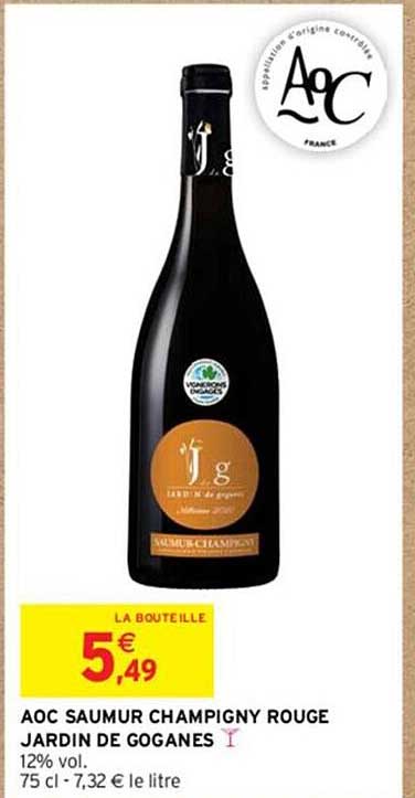 aoc saumur champigny rouge jardin de goganes