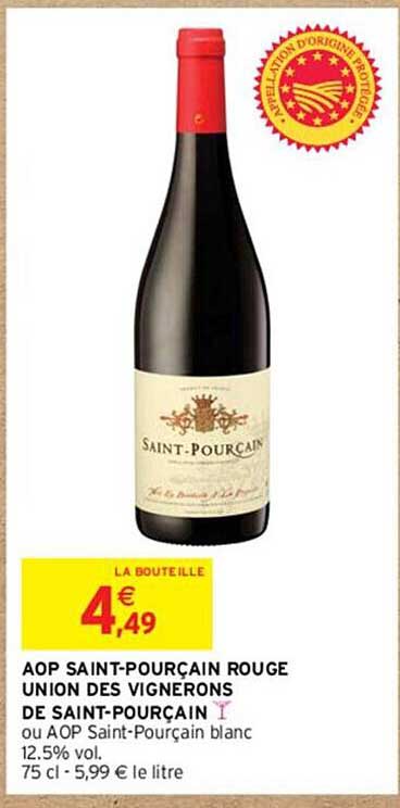aop saint-pourçain rouge union des vignerons de saint-pourçain